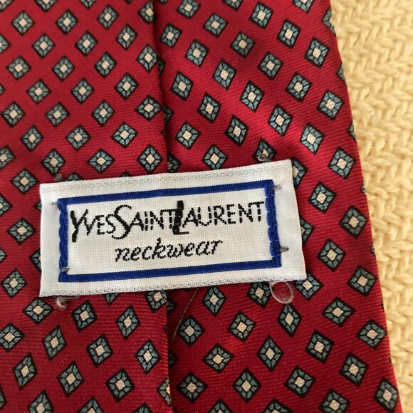 YVES SAINT LAURENT SILK TIE - Picture 5 of 5